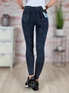 Push-up, farmerhatású, csőszárú, fekete nadrág XS-S,S-M,M-L,L-XL,XL-XXL