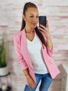 Karcsúsított, húzott ujjú, válltöméses blézer S-XL-ig