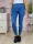 Alakformáló, világoskék farmer leggings S-XL-ig