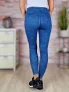 Alakformáló, világoskék farmer leggings S-XL-ig