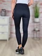 Alakformáló, fekete farmer leggings S-XL-ig