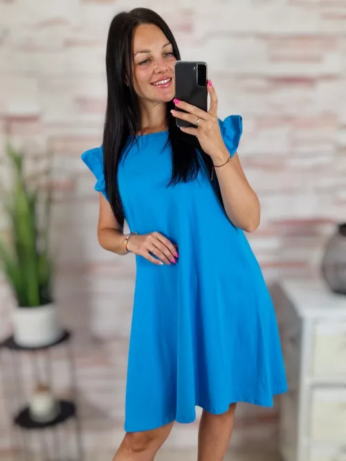 Pillangó ujjú, A vonalú, pamut ruha S-M-L