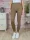 Széles, gumis derekú, bordázott anyagú leggings S-M-L