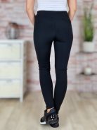 Gumis derekú, push-up, vékonyan bélelt, fekete leggings S-M,M-L,L-XL