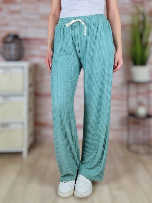 Strasszos díszítésű, laza és bő szárú nadrág M-L,XL-XXL