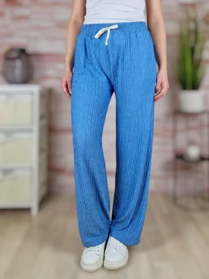   Strasszos díszítésű, laza és bő szárú nadrág M-L,XL-XXL