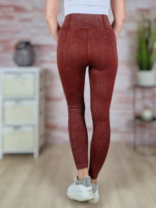 Magas derekú, bordázott anyagú leggings XS-S-M