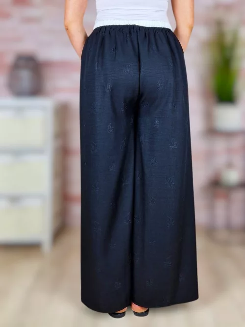Gumis derekú, masni mintás, bő szárú nadrág M-L,XL-XXL