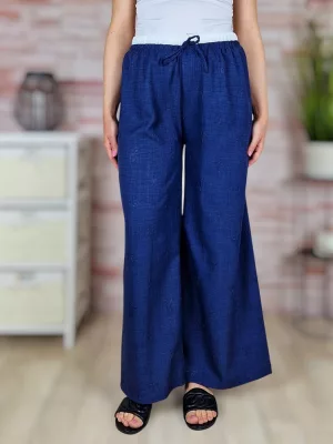Gumis derekú, masni mintás, bő szárú nadrág M-L,XL-XXL