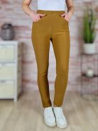 Gumis és magas derekú, díszgombos, zsebes nadrág S-XL-ig