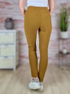 Gumis és magas derekú, díszgombos, zsebes nadrág S-XL-ig