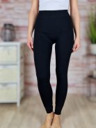 Szőrmés bélelt, 1800DEN, fekete leggings XS-S-M-L