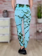 Batikolt mintás, gumis derekú, scrunch (fenéknél húzott) leggings S-M-L