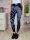 Batikolt mintás, gumis derekú, scrunch (fenéknél húzott) leggings S-M-L