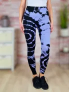 Batikolt mintás, gumis derekú, scrunch (fenéknél húzott) leggings S-M-L