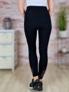 Thermo bélelt, strasszos díszítésű leggings S-M-L