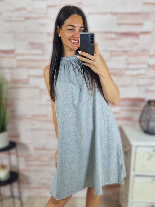 Pántos, nyaknál megkötős, nyári ruha M-L,XL-XXL