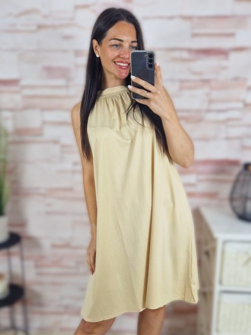 Pántos, nyaknál megkötős, nyári ruha M-L,XL-XXL
