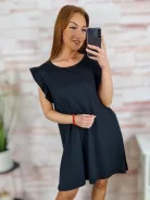 Pillangó ujjú, a vonalú, nyári ruha S-M,M-L