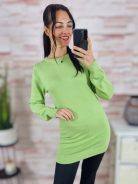 Passzés aljú és ujjú, gépi kötött anyagú tunika S-M-L