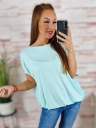 Gumis aljú, rövid ujjú, pamut-viszkóz anyagú felső L-XL-XXL