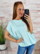 Gumis aljú, rövid ujjú, pamut-viszkóz anyagú felső L-XL-XXL